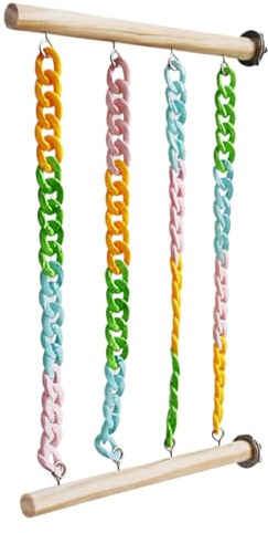 Jouet à bascule en sucre, corde d'escalade, balançoire pour petits animaux, support d'exercice pour enrichissement, accessoire de cage pour planeurs à sucre et hamsters, 30 x 20 x 1,5 cm
