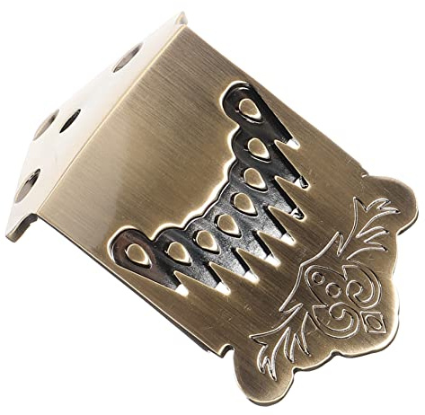 JOINPAYA Metal Mandolin Tailpiece, 8 String Replacement with Screws, Sturdy and Easy to Install, for Mandolin Repair