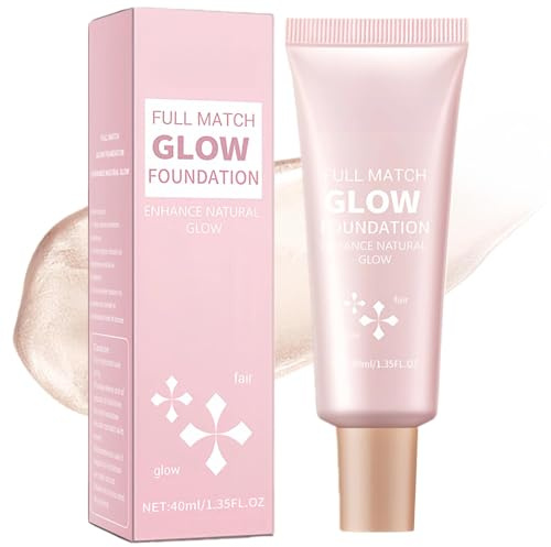 Dewy Foundation-Glow Foundation-3-in-1 Waterproof Liquid Foundation with Concealer and Primer, Dewy Luminous Silk Makeup for Natural Radiant Glow, Long-lasting, Lightweight Formula, 1PCS