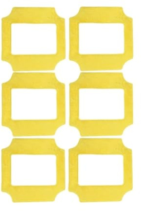 6 Paños Universales Cuadrados For Trapeador De Limpieza De Ventanas, Compatibles Con Purerobo, W-S3, S4, 3S Y 5, Accesorios De Repuesto For Limpiacristales.