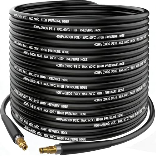 25M Karcher K Series Pressure Washer Hose Extension,High Power Jet Replacement Water Clean Pipe Karcher K Series Pressure Washer K2 K3 K4 K5 K6 K7,Click Plug Quick Connector,40MPa(5800 PSI),MAX.60℃