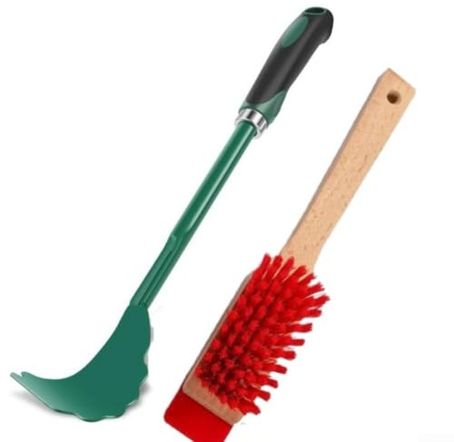 Brosse de nettoyage pour tondeuse à gazon, outil de nettoyage de lame pour tâches de coupe, outils de jardin, fournitures de jardinage, accessoires d'entretien (rouge)