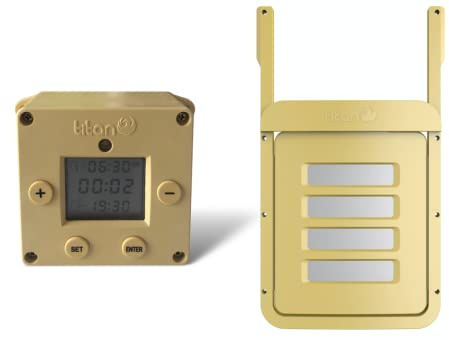 Titan Incubators Cube Abrepuertas Automático para Gallinero con Sensor de Luz y Temporizador + Puerta