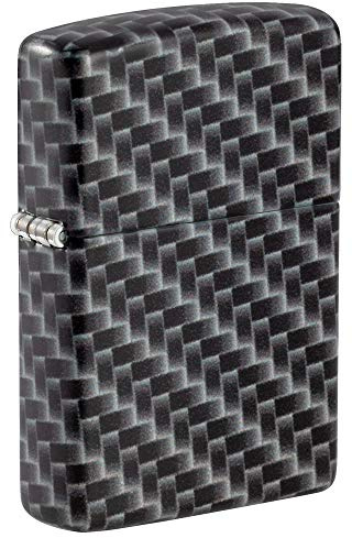 Zippo Carbon Fiber Design 540 Color Pocket Lighter, Black, One Size