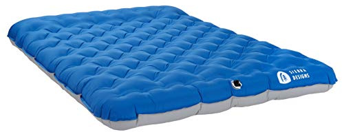 Sierra Designs Queen Campaign Air Mattress | Air Bed for Car Camping and Travel | Full TPU Construction Means no Harmful or Toxic Materials | Includes Battery Operated Pump of Easy Fast Inflation