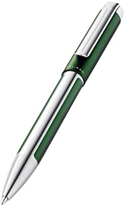 Pelikan 817431 Kugelschreiber Pura, Waldgrün, 1 Stück inklusive Großraummine vom Typ 337