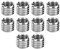 Insertos de Rosca Macho Hembra, Tuercas de Reducción Inoxidable 10 Piezas M6 X 1,0 M8 X 1,25 Mm Reparación de Hardware Interior Y Alambre