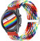 Runostrich 22mm Nylon Geflochtene Elastische Solo Loop Armband Kompatibel mit Samsung Galaxy Watch 3 45 mm/Galaxy Watch 46 mm/Gear S3 Frontier/Classic/Garmin Venu 3/Venu 2/Vivoactive 4 Damen Herren