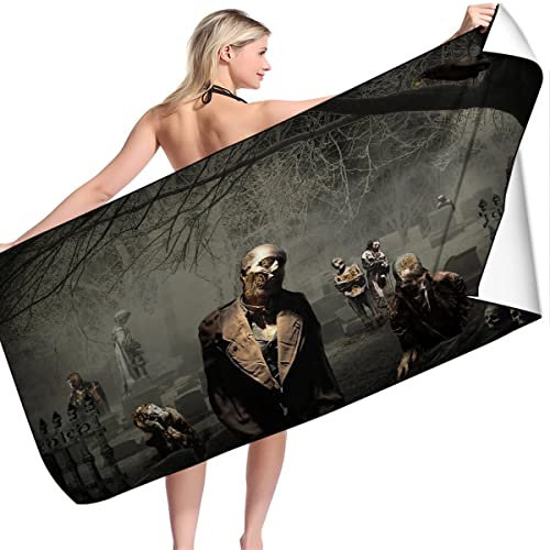Generic Strandtuch Totenkopf Schwarz 70 X 140 cm Baumwolle,Microfaser Strandtuch,Bunter Schädel 3D-Druck,Badetuch Handtuch Yoga Sporthandtuch (A04,100x200cm)