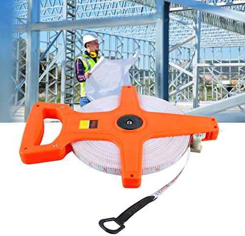 Maßband, Glasfaser-Maßband, Einziehbar, Korrosionsbeständig, Faltbar, Langes Maßband, 100 Meter, Maßband aus Glasfaser Für Landschaftsbau, Bauwesen, Leichtindustrie