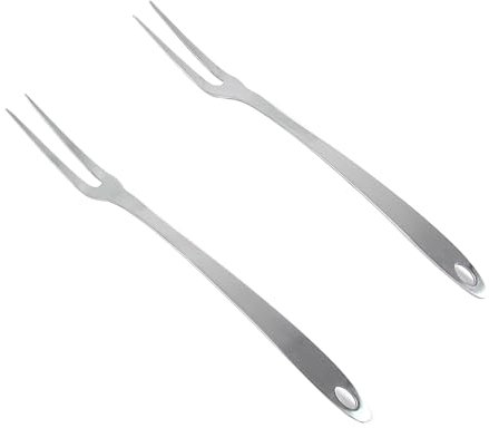 IMEEA Fleischgabeln Set Grillgabeln Edelstahl Grillgabel Bratengabel Wurstgabeln Küchen Zubehör 33.5cm Spülmaschinenfestes （2 Stück)