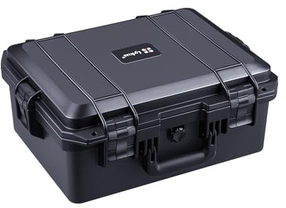 Lykus HC-4021 Wasserdicht Koffer mit Schaumstoff, Innengröße 37x27,5x15,7cm | IP67 wasserdicht, steckbarer Schaum, geeignet für Kameras, Objektive, elektronische Geräte und mehr