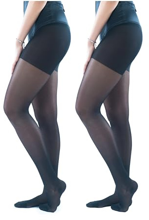Activa - Collant Donna 70 Denari a Compressione Graduata mmHg 11/14 (2 Paia) | Calze Elastiche Contenitive e Riposanti per Circolazione e Gambe Leggere | 100% Made in Italy