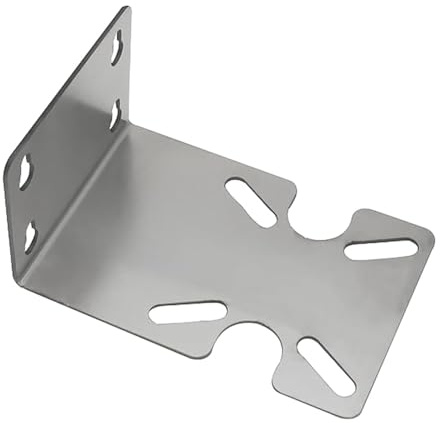 Soporte de carcasa de filtro de agua, soporte fijo de acero inoxidable, placa de montaje de purificador para filtro de agua de 10 y 20 pulgadas, 1.7 mm de grosor, color plateado
