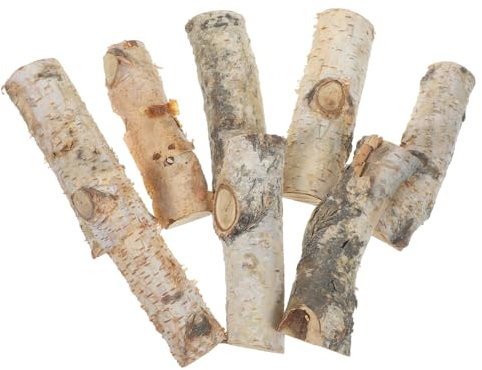 VILLCASE Stk Natürliche Holzblöcke Protokolle Weihnachten Krippendekoration Foto Requisiten Bastelstock Abs Bündeln Künstliche Zweige Halter Krippenschmuck Künstliches Para Tank Hölzern