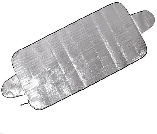 Couverture Pare-Brise Voiture Couverture Pare-Brise Voiture 150x70 1Pièce Couverture Protection Contre Soleil Neige Glace Imperméable Anti-poussière Anti-Gel Anti-buée Automobile Bache Pare-Brise