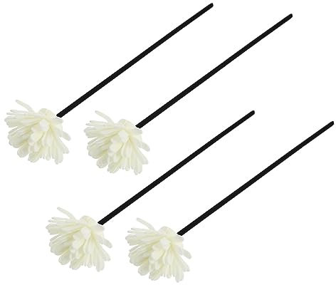 MAGICLULU 4stücke Teiliges Duftstäbchen Blumen Aromatherapie Rattan Sticks Flammloser Raumduft Diffuser Zubehör Für Ätherische Öle Sicherer Aroma-volatilisationsstab