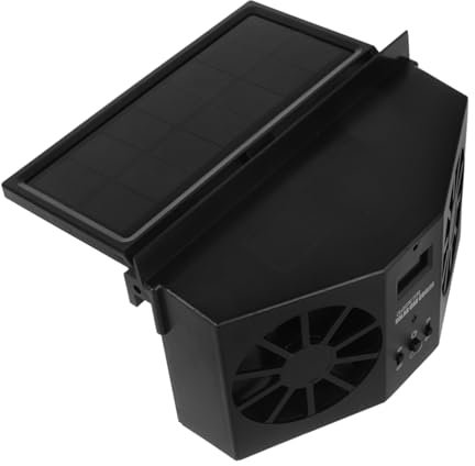 Amosfun Solar Powered Car Window Fan for Cooling Enhanced Air Circulation for Summer Use Efficient Ventilation