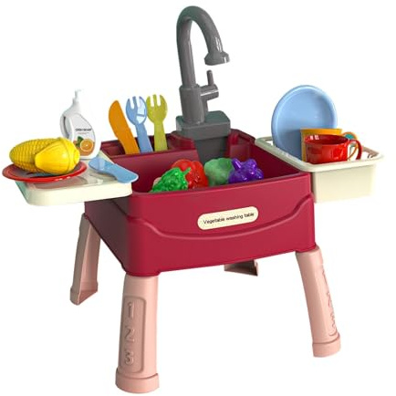 cadouet Évier Magique Lud’Eau，Ensemble de Jouets pour évier de Cuisine avec Robinet, idéal pour Les Jeux de rôle des Enfants, Parfait comme Cadeau d'anniversaire