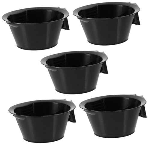Healeved 5 Piezas Cuenco de Aceite Cabello Cuencos para Tinte de Cabello Herramienta Capilar Uso Salón de Belleza