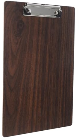 A3 Holz Klemmbrett mit Klemme für Outdoor Skizzen, Kaffee | Zeichenbrett und Edelstahl, Stabile Fläche, für Anfänger, Studenten, Unterwegs