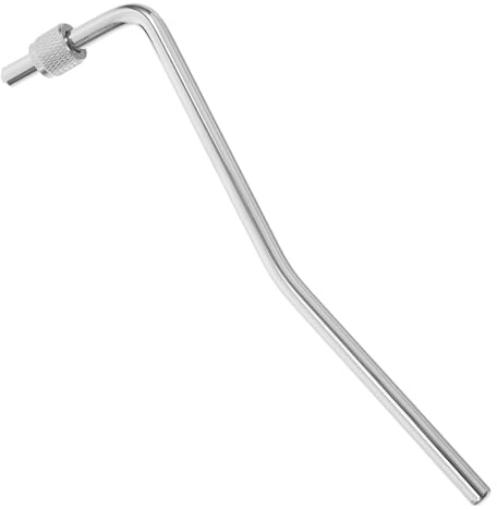 POPETPOP Brazo de Trémolo para Guitarra Eléctrica Palanca y Resistente Fácil Instalación Compatible con Sistemas de Puente Accesorio para Mejora de Técnicas Musicales Color Plata