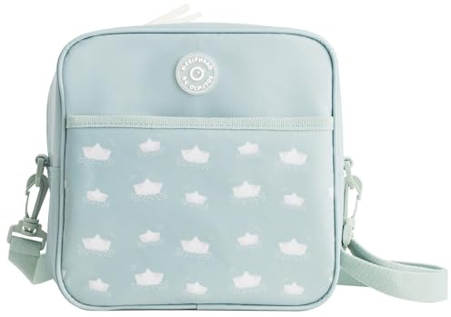 Olmitos - Mochila Infantil Isotérmica MERIENBAG – Bolsa Térmica Aislante para Comida y Termo de Bebé, Fácil Limpieza, Uso como Mochila o Bandolera, Ideal para guardería (Azul)