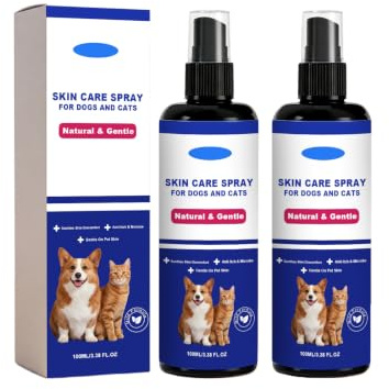 KOAHDE Spray Argent Colloïdal pour Chien & Chat,Favorise la Cicatrisation,Soulage Les Démangeaisons,Spray Qui Calme et Soulage Les Démangeaisons,100ml*2pc