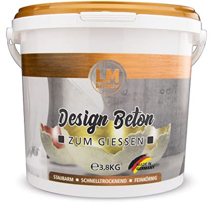 Kreativ Design Beton (3,8 kg) - Bastel-Beton, Beton zum Basteln, Beton für Kreative, Faserverstärkt, ähnlich Viva Decor