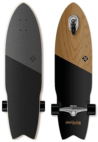 Street Surfing Shark Attack 36 Zelfrijdend Longboard Koa Black, 11-02-001-2, Multicolored, Standard
