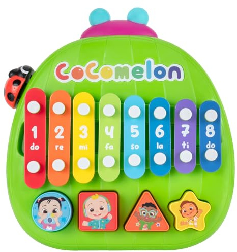 CoComelon Shape ‘N Sort Xylophone - Identify Shapes and Play Music - Favorite CoComelon Characters - Toys for Kids, Toddlers, and Preschoolers