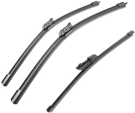 Ersatzwischer Für Autos Für VW Für Golf 7 MK7 Fließheck 2012-2018 Vorne Hinten Wischer Klingen Auto Wischer Klinge Auto Wischer Auto Teile 3PCS Auto-Wischerblatt-Set