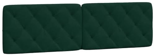 vidaXL Kopfteil-Kissen Dunkelgrün 180 cm Samt