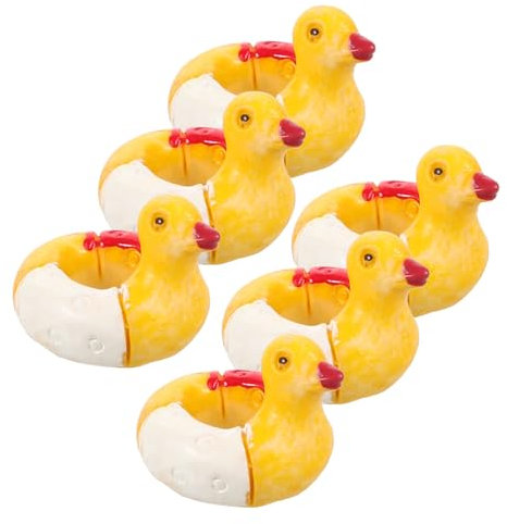 Gogogmee 6stücke Mini Schwimmring Deko Niedliche Cartoon Schwimmringe Für Miniaturhäuser Und Foto-Requisiten Resin Spielzeug Für Kreative Projekte Und Badezimmer Dekoration