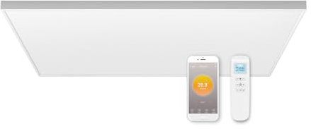 Riscaldamento da soffitto a infrarossi, con termostato, montaggio a soffitto, a infrarossi, da soffitto, controllo tramite app, riscaldamento elettrico da 660 W, 105,5 x 60,5 cm