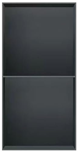 Recessed Niche,Stainless Steel Shower Niche, Built-in Bathroom Hardware, Metal Medicine Cabinets, Decoration Toilet Paper Holders Storage Cabinets for Toilet Living(Gray,28X70X12.5cm-11X27.5