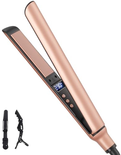 Mini lisseur pour Cheveux Courts, Céramique, Coiffage Rapide 120-230°C, Lisseur Cheveux Glisse Facile, Voltage Universel, Petits Fer à Lisser de Voyage