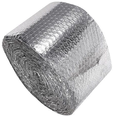 OSALADI 1roll Bubble Insulation Reflective Foil for Roofs Walls and Greenhouses Feet Moisture and Noise Reduction and Easy to Install