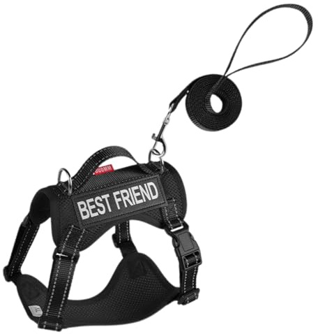 Set Pettorina per Cani Pettorina Antifuga Regolabile in Maglia Morbida con