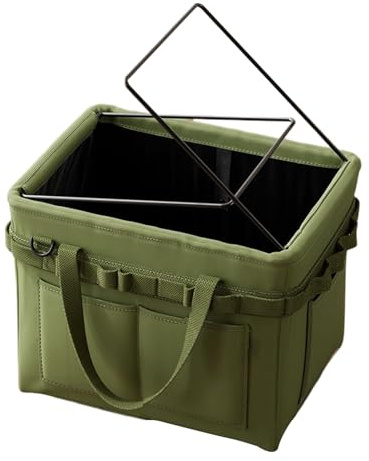 fayarrd Car Boot Organiser, Foldable Boot Organiser with Storage Compartment, Large Storage Box, Tool Bag for Car, Camping, Travel, Utensils, Outdoor