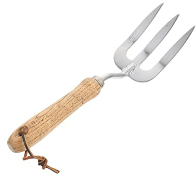 Toyvian Outil de Jardinage Multifonction Acier Inoxydable Petite Fourche à Main Ergonomique pour Désherbage Transplantation et Creusage Au Jardin et Durable pour Fleurs et Légumes