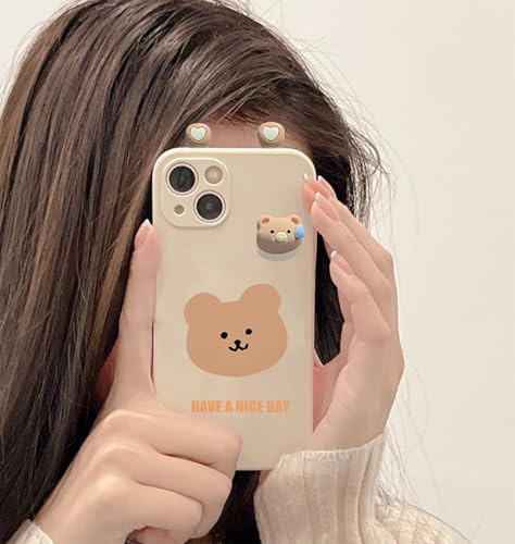 Compatible con Motorola Moto G22 – Funda de Silicona con Osito 3D Adorable