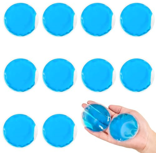 10 Stück Augen Kühlpads,Kalt-Warm Kompresse,Kühlpads Zum Knicken - 7CM | Wiederverwendbare Gel kühlpack,Kühlakkus Gel für Augen Weisheitszähne Schönheit Schmerzlinderung Zahnschmerzen Fieber