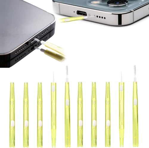10 Pack Cell Phone Cleaning Kit, Mini Anti-Clogging Brushes for Charging Port & Speaker, Double-Ended Cleaning Tools for Phone, Headphones, Tablet Laptop, Reusable Dust Remover for Home and Office