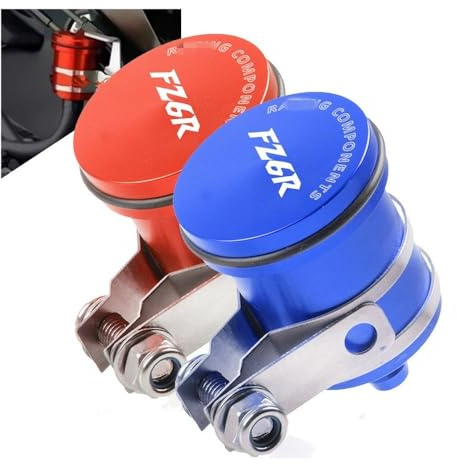 Oil Cup Fluid Bottle Reservoir Motorcycle Rear Brake Fl&uid Reservoir Clutch Tank Oil Cup For FZ6R 2009-2017 2010 2011 2012 2013 2014 2015 2016