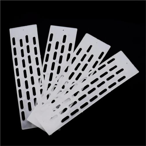 Bee hive Entrance Reducer 100pcs Bee Queen Prevent Escape Tablets White Plastic Hive Anti Escape Spacer Frame Nest Door Plate Profession Beekeeping Tools White for Swarm Trap Hive Trap