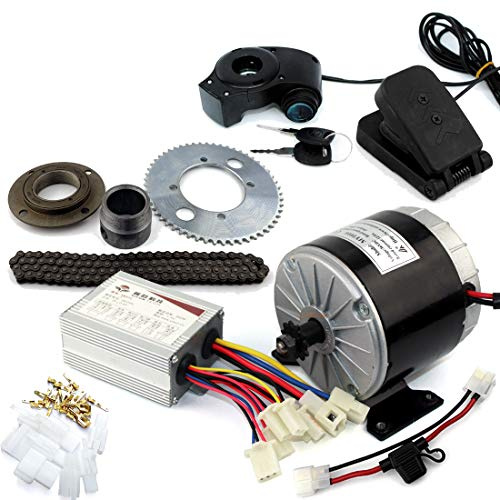 Motorkit 24 V36 V 350 W, elektriskt motorsystem till gokart med gaspedal, elektrisk barncykel, konverteringssats, gör-det-själv, elektrisk 4-hjuligt fordon (36V350W pedal kit)