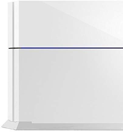 KlsyChry Support Vertical pour PS4 - Support Vertical avec Pieds Antidérapants pour PlayStation 4, Blanc
