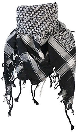 MB-Müller Extraordinary Gifts Palästinenser PLO Pali Halstuch Shemagh in Schwarz Weiß