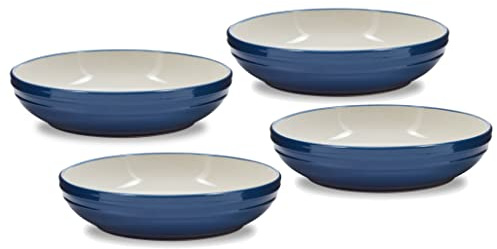 Barbary & Oak Foundry B0867012BLU Lot de 4 bols à pâtes en céramique Bleu Limoges